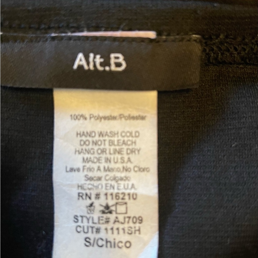 Alt.B Black sequin top jumpsuit teen size small. - Picture 4 of 4